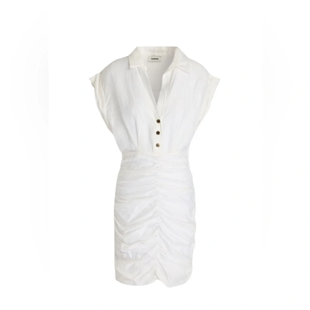 Sandro | Romy Ruched Dress - Picture 2 of 6